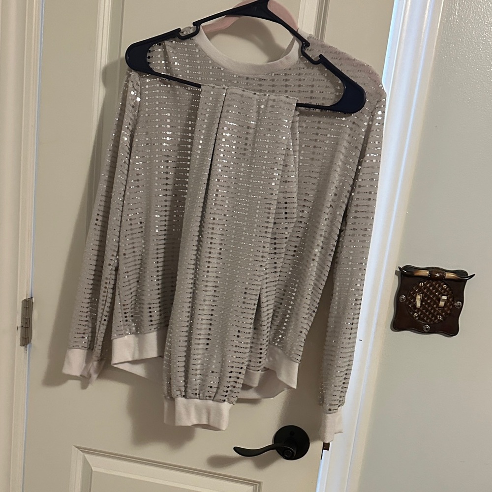 Elegant Silver Sequin Jumpsuit